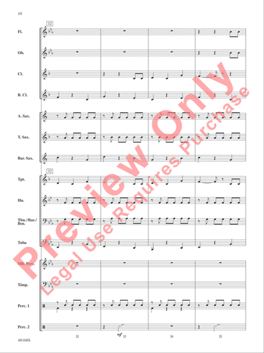 Happy Birthday, Ludwig Concert Band scores gallery preview page 11