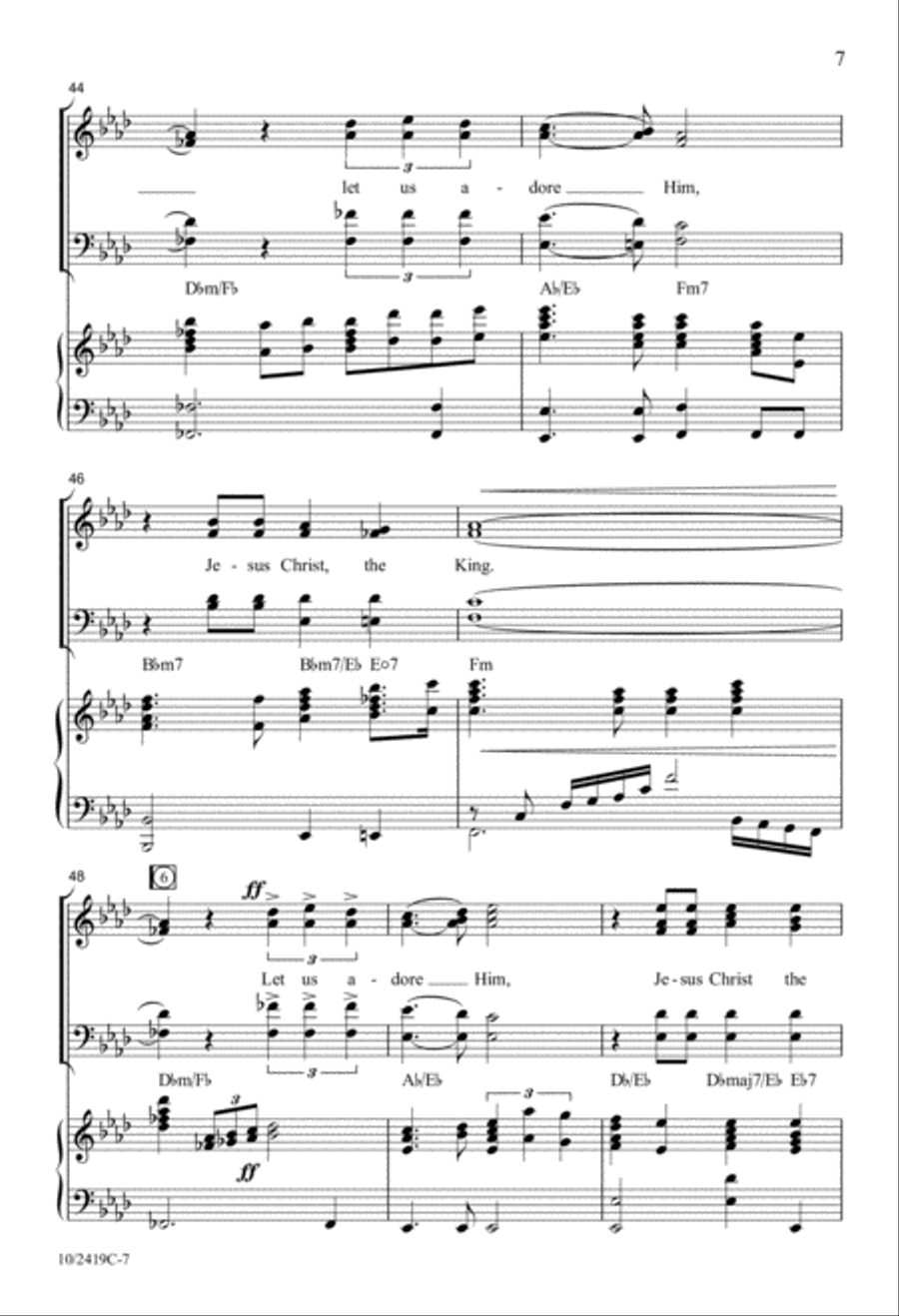 Adore Him 4-Part scores gallery preview page 7