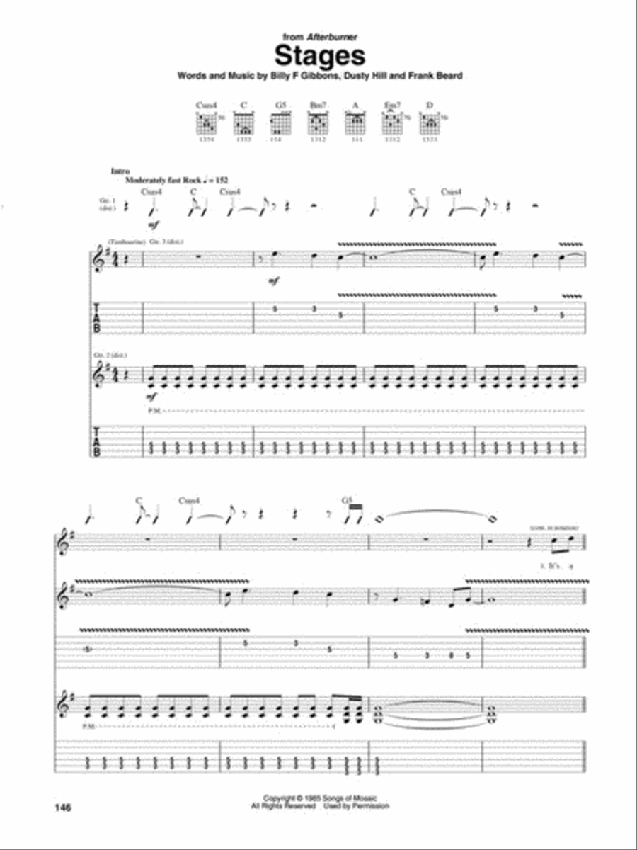 ZZ Top – Guitar Anthology Electric Guitar scores gallery preview page 6