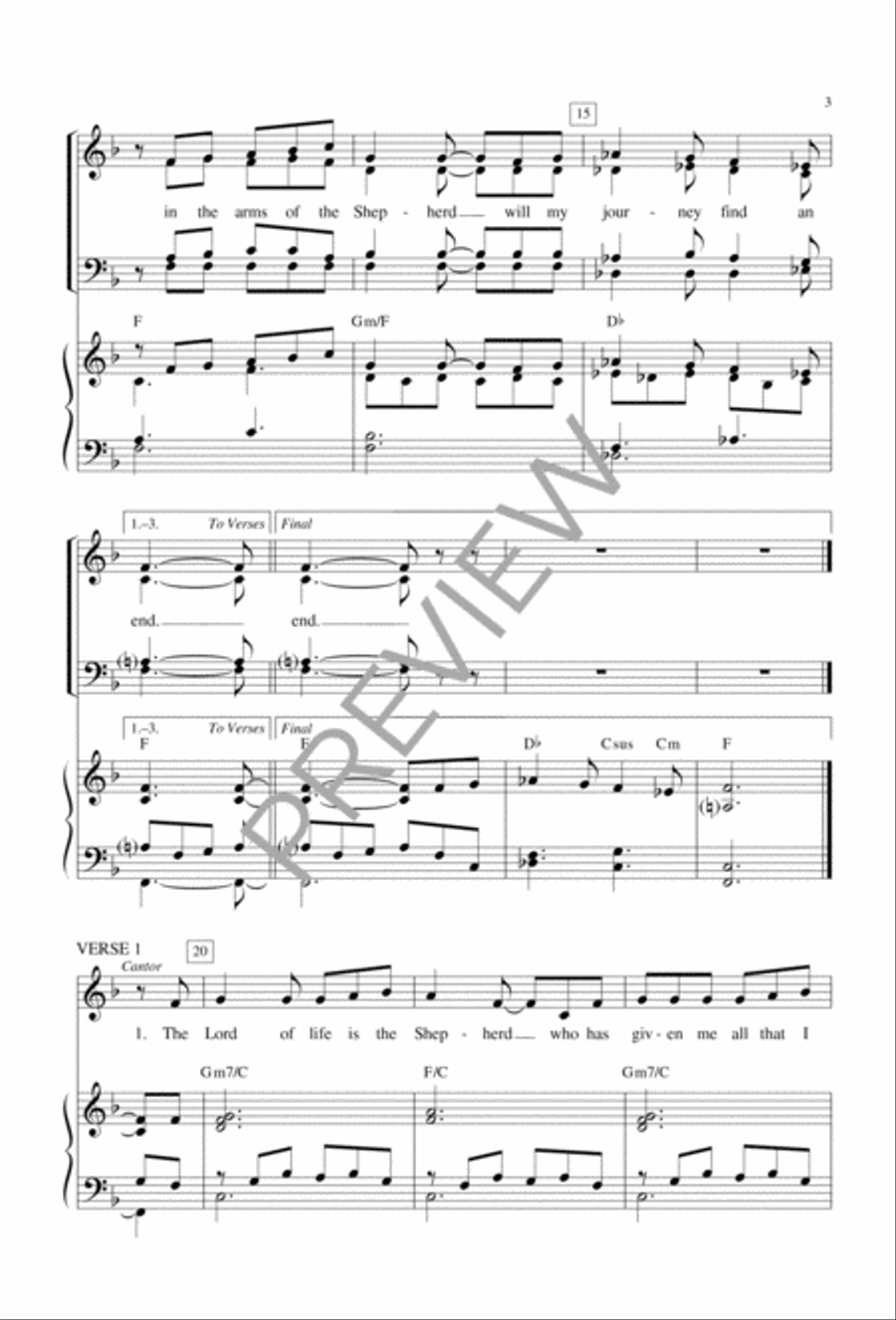 In the Arms of the Shepherd In the Arms of the Shepherd 4-Part scores gallery preview page 4