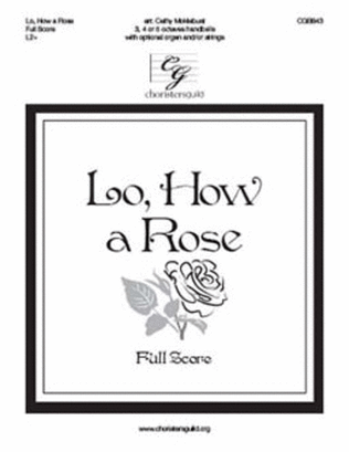 Book cover for Lo, How a Rose - Full Score