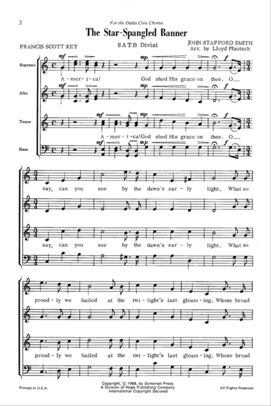 The Star-Spangled Banner Divisi scores gallery preview page 2