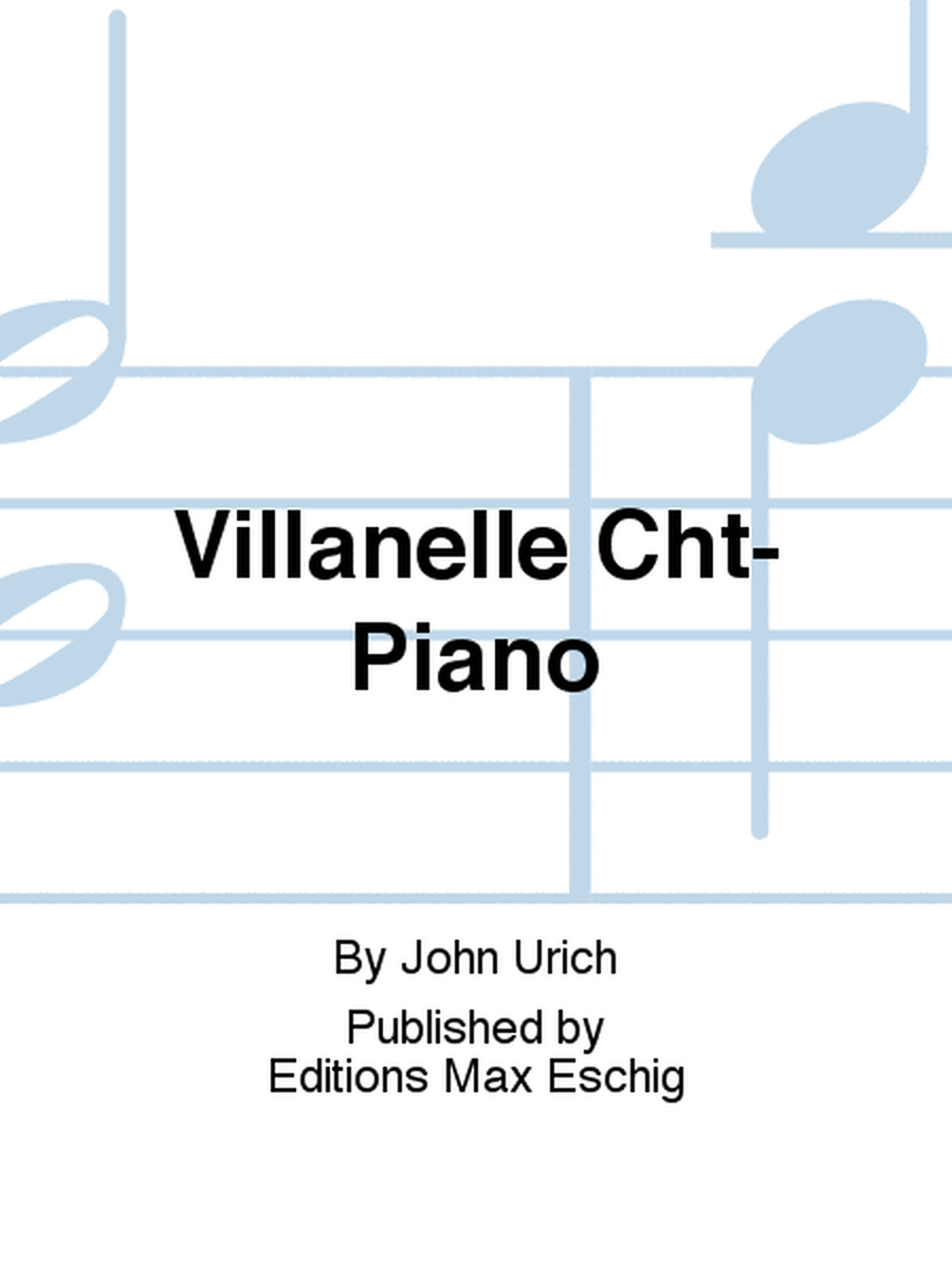 Villanelle Cht-Piano