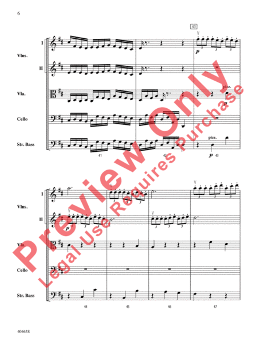 Passacaglia for Strings String Orchestra scores gallery preview page 7