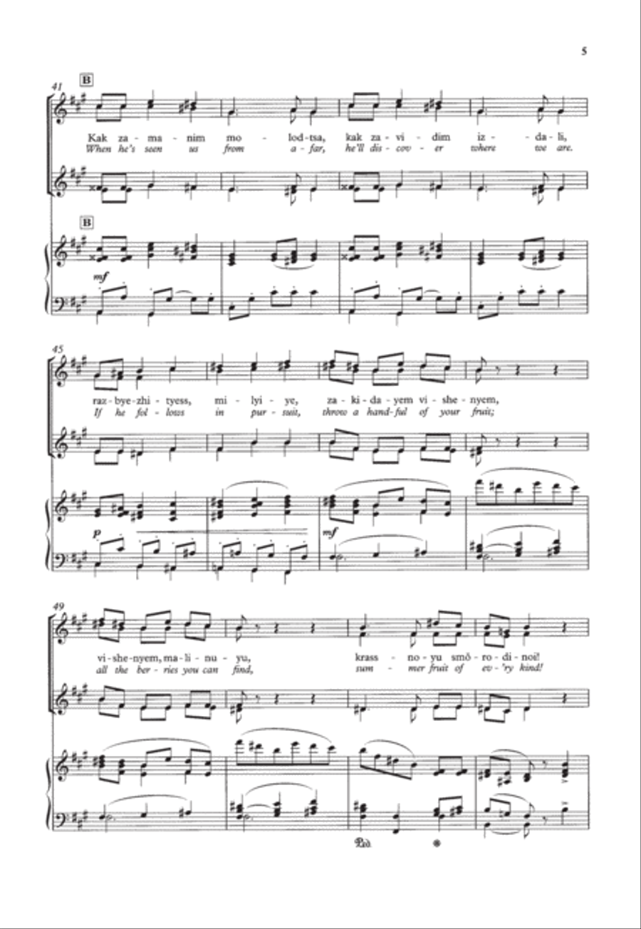 Three opera choruses for upper voices Choir scores gallery preview page 5