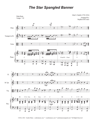 The Star Spangled Banner (Viola solo and Piano)