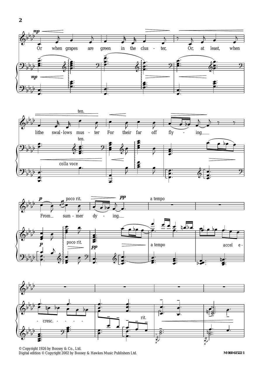 Love's Lament Piano, Vocal scores gallery preview page 2