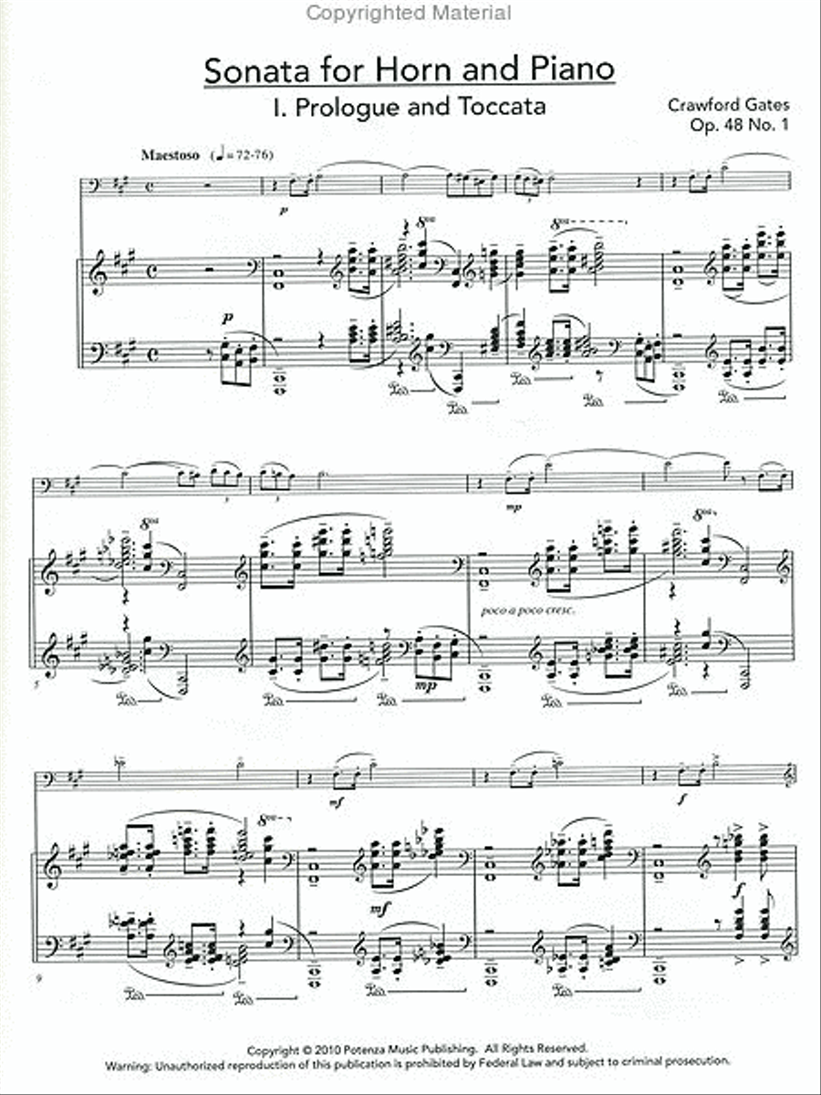 Sonata for Horn Sonata for Horn Piano Accompaniment scores gallery preview page 2