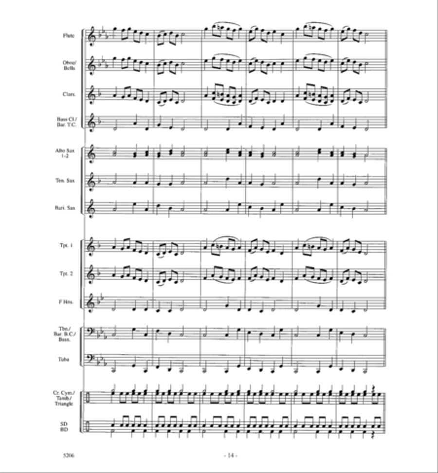 Dance of the Jester Concert Band scores gallery preview page 13