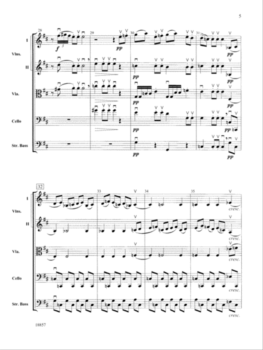 Wedding Day at Troldhaugen: Score String Orchestra scores gallery preview page 5
