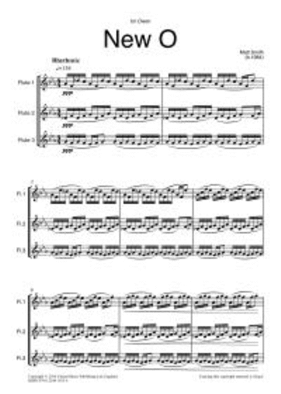 New O New O Flute Choir scores gallery preview page 1
