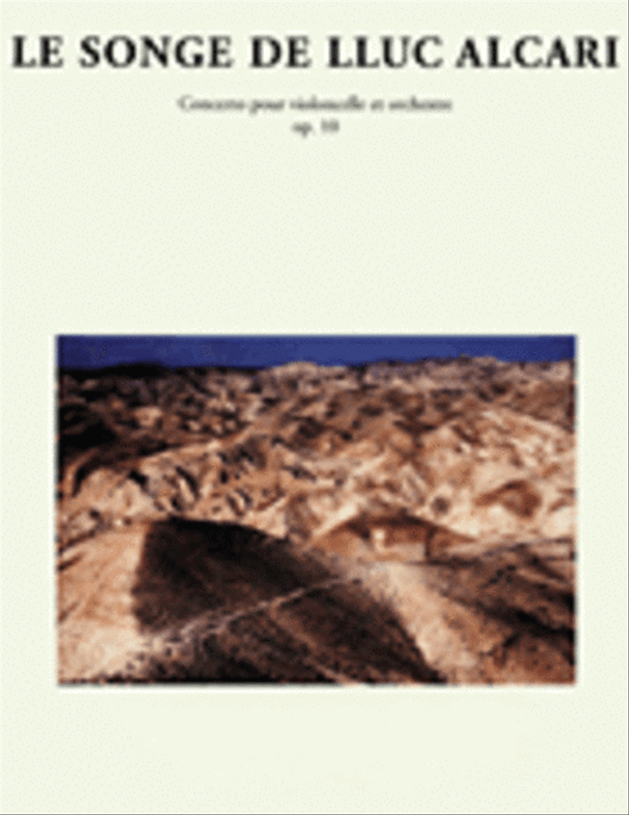 Le Songe De Lluc Alcari Op.10 (cello & Orchestra) Cello Solo scores gallery preview page 1