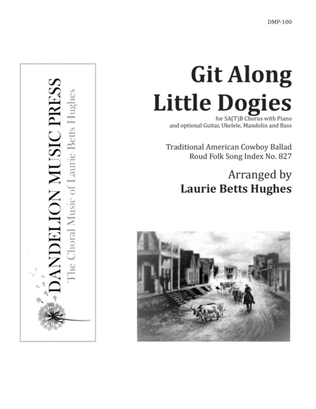 Git Along Little Dogies [SA(T)B]