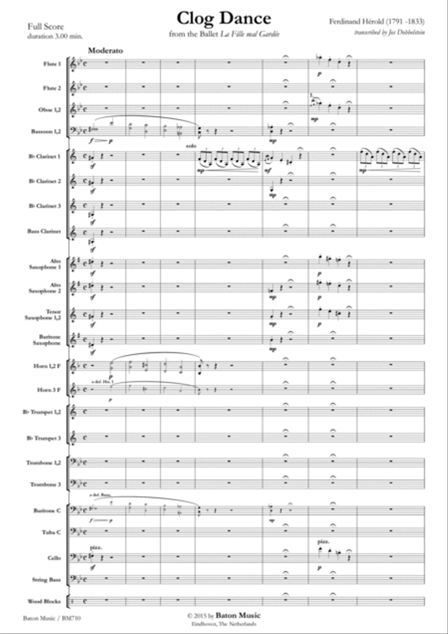 Clog Dance Concert Band scores gallery preview page 2