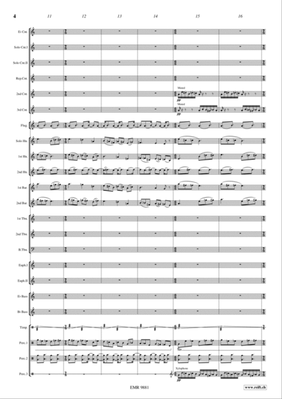 Blue Horizons Brass Band scores gallery preview page 7