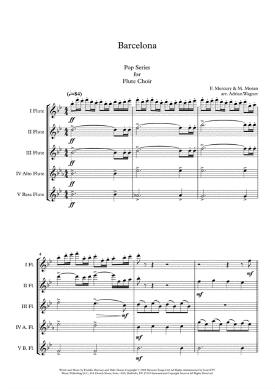 Barcelona Flute Choir scores gallery preview page 3