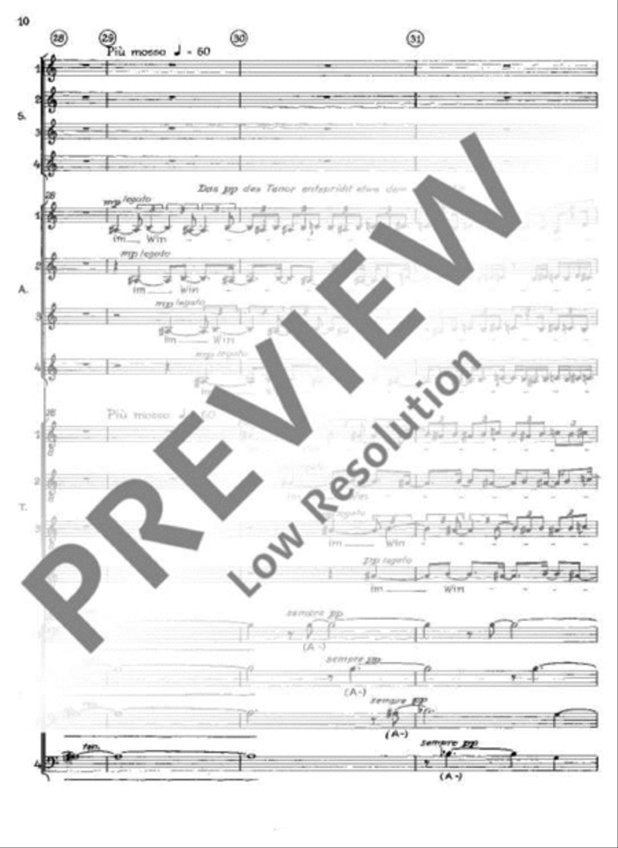 Drei Phantasien 4-Part scores gallery preview page 11