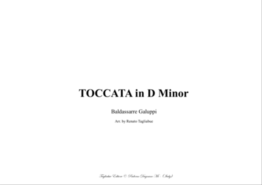 GALUPPI - TOCCATA in D Minor - 