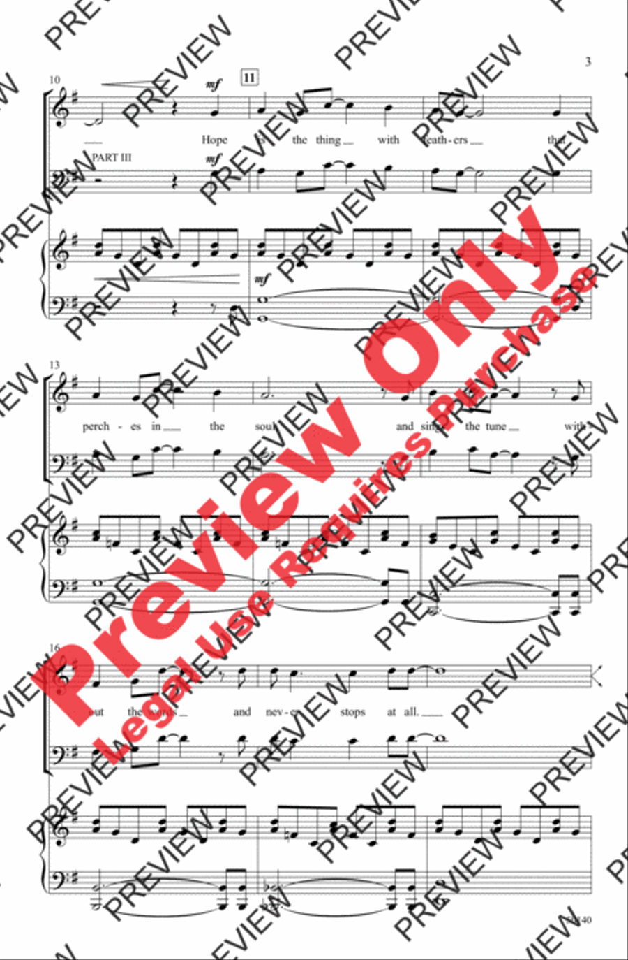 Hope Is the Thing with Feathers 3-Part scores gallery preview page 3