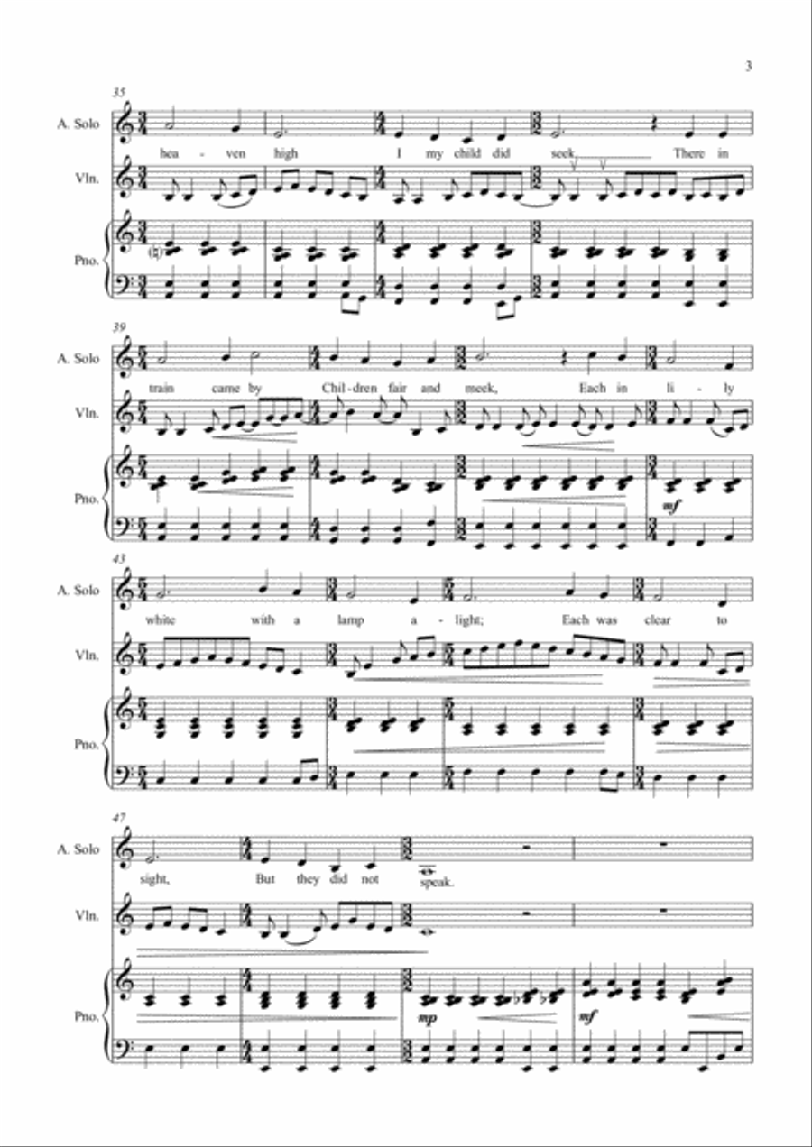 William Barnes Suite - 2. Mater Dolorosa 4-Part scores gallery preview page 3