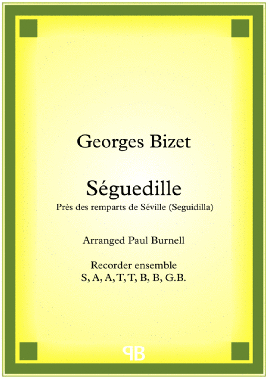 Séguedille Recorder scores gallery preview page 1