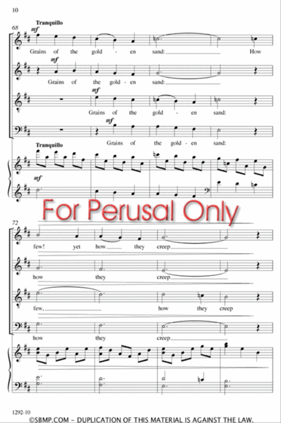 A Dream Within a Dream - SATB Octavo 4-Part scores gallery preview page 9