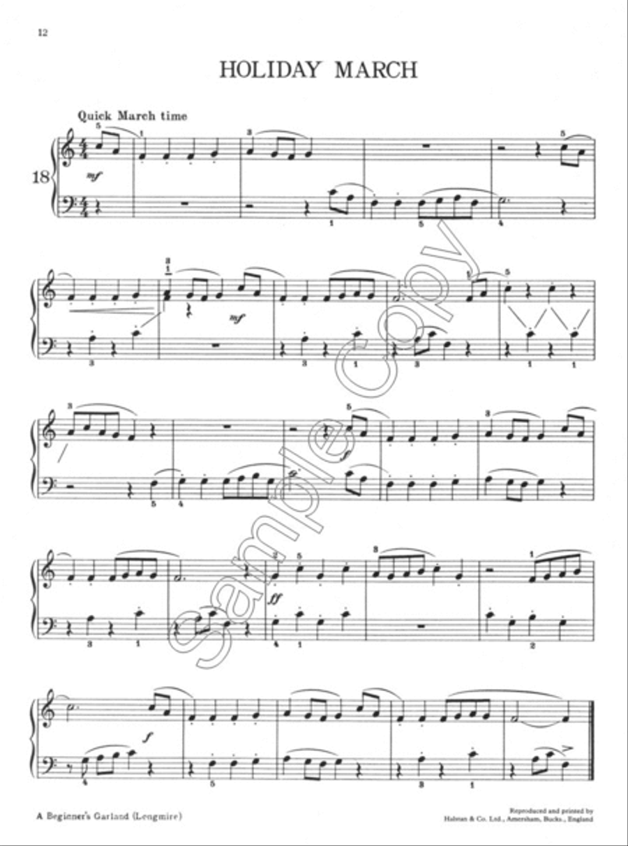 A Beginners Garland A Beginners Garland Easy Piano scores gallery preview page 4