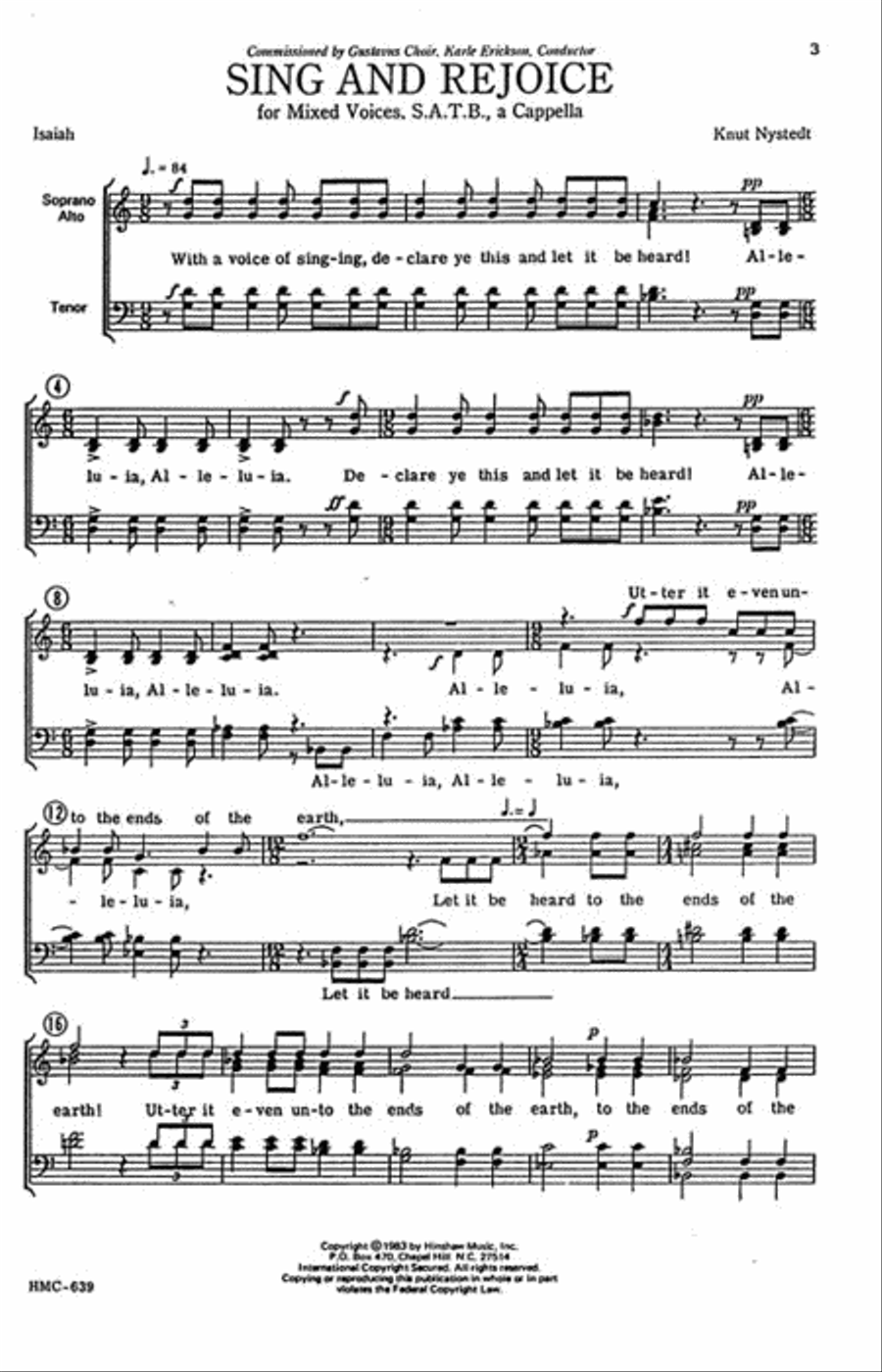 Sing and Rejoice 4-Part scores gallery preview page 2