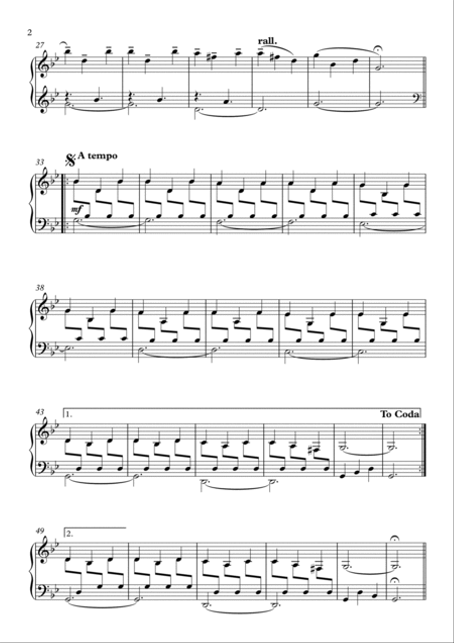 Longing Piano Solo scores gallery preview page 2