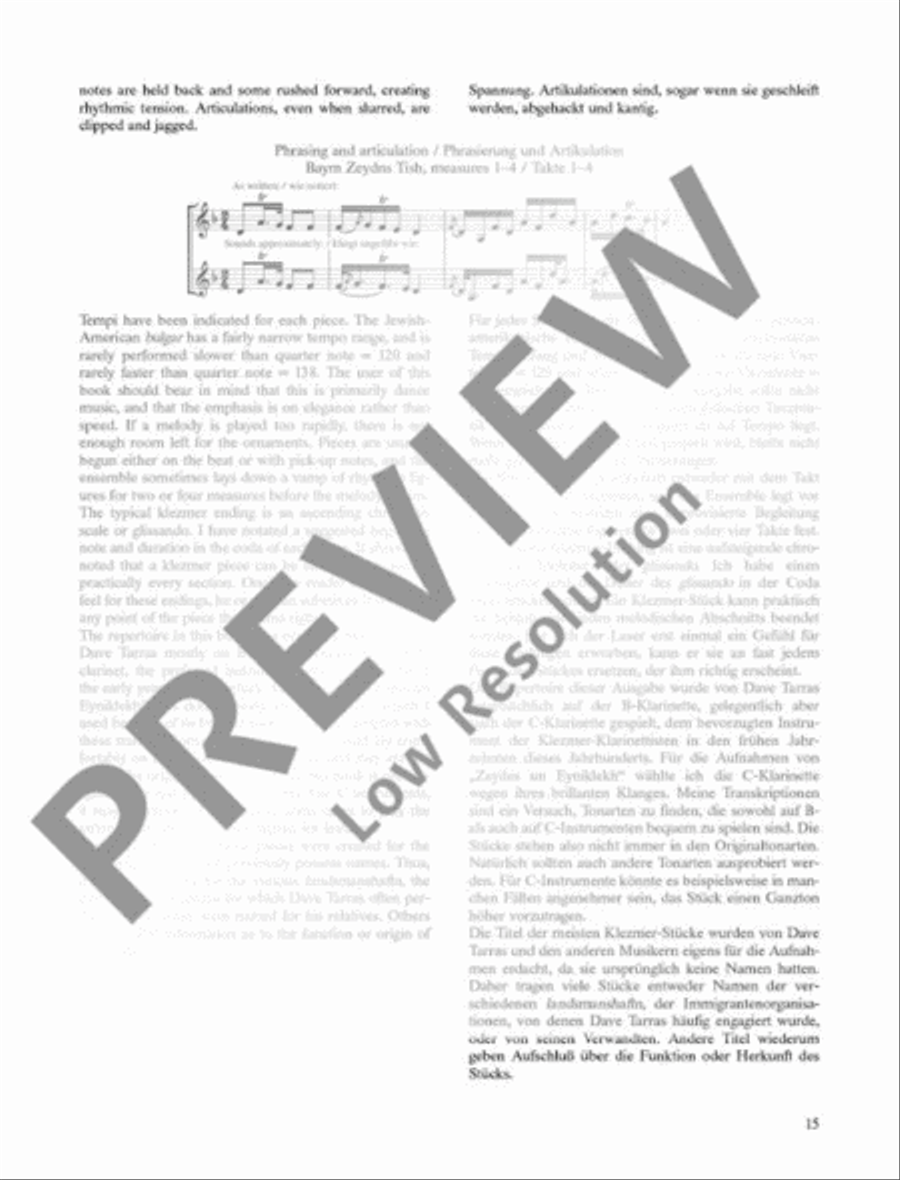Mazltov! Clarinet scores gallery preview page 16
