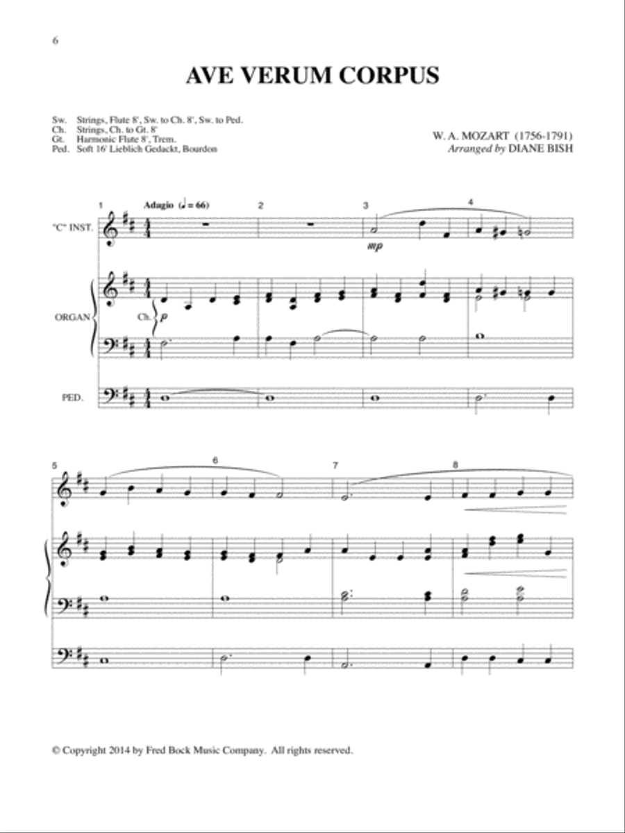 Meditations (arr. Diane Bish) School and Community scores gallery preview page 4