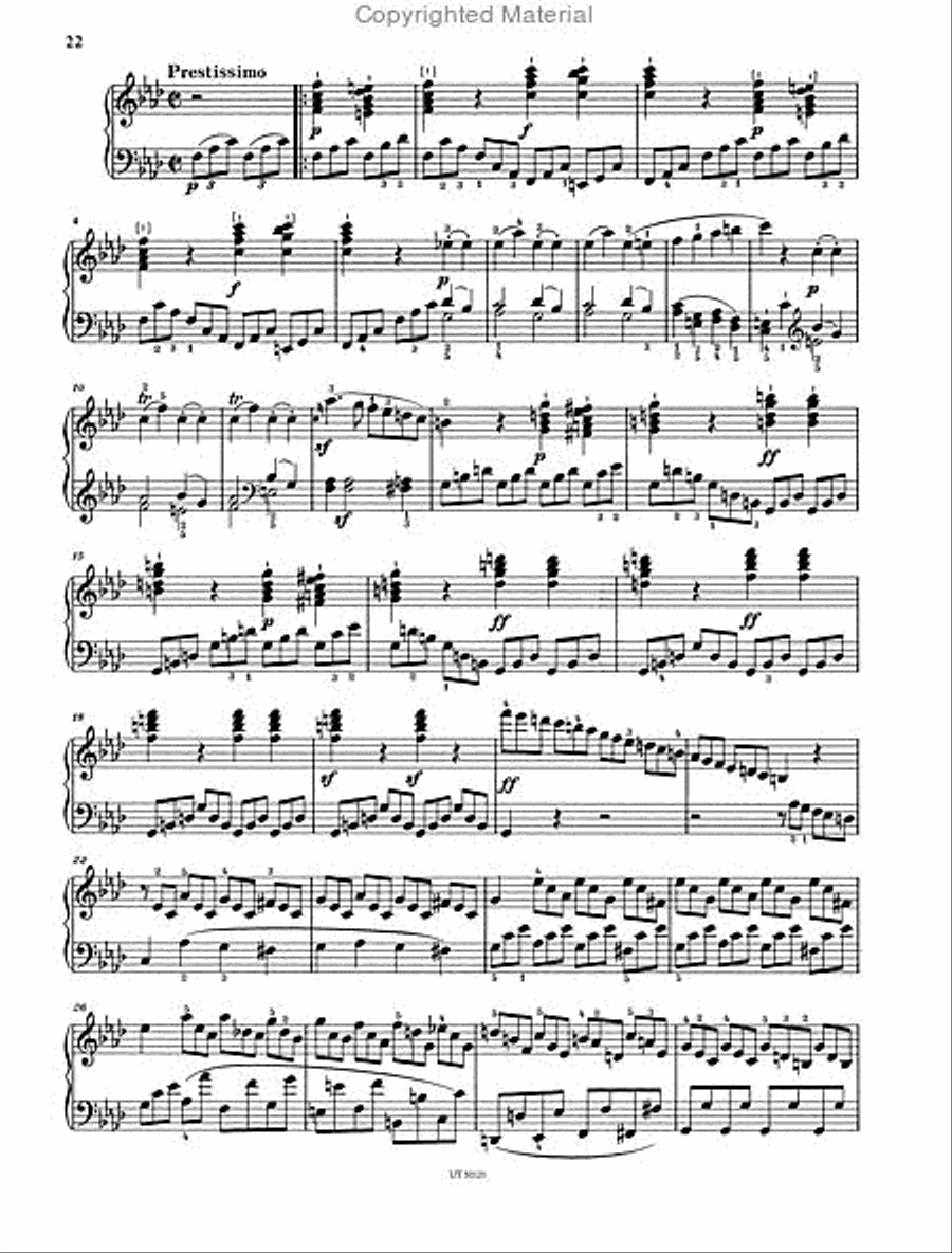 Piano Sonata in F minor, op. 2, no. 1 Chamber Music scores gallery preview page 4