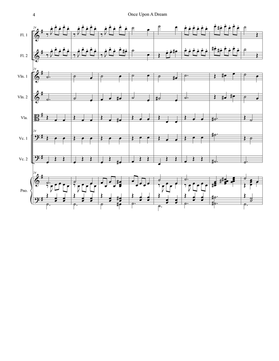 Once Upon A Dream Once Upon A Dream String Orchestra scores gallery preview page 4