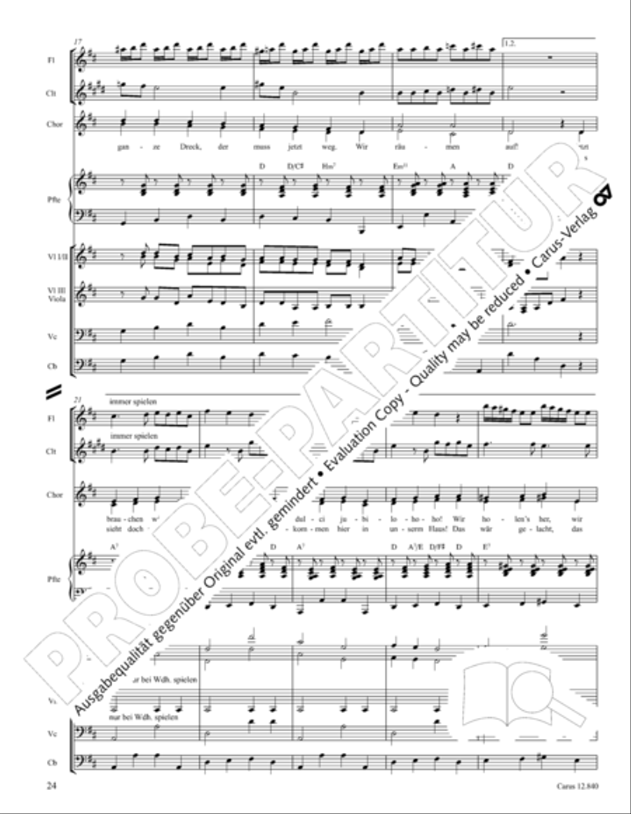 Ochs und Esel wissen mehr Orchestra scores gallery preview page 24