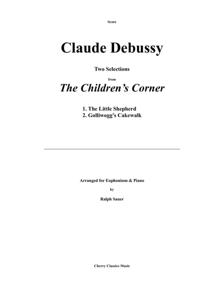 Two Selections from The Children’s Corner for Euphonium & Piano