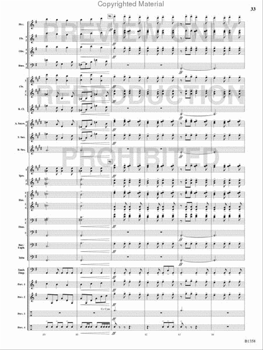 Three Celtic Dances Concert Band scores gallery preview page 32