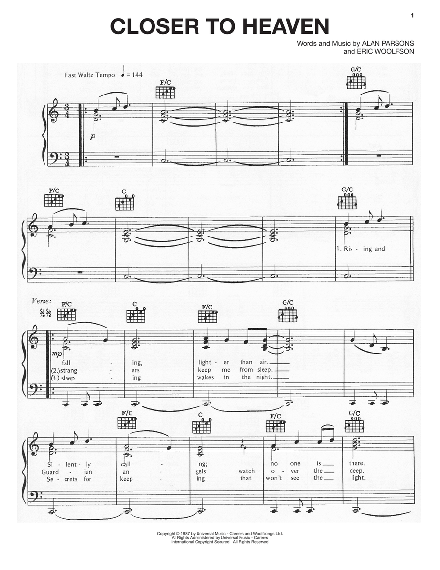 Closer To Heaven Closer To Heaven Acoustic Guitar scores gallery preview page 1