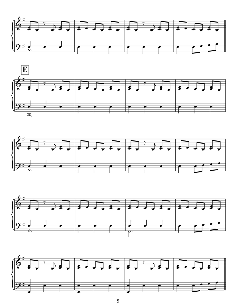 Eros Piano Solo scores gallery preview page 5