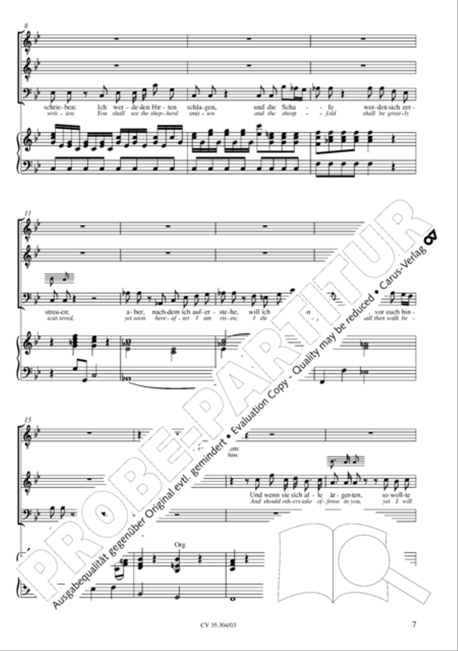 St. Mark Passion (Markus-Passion) 4-Part scores gallery preview page 8