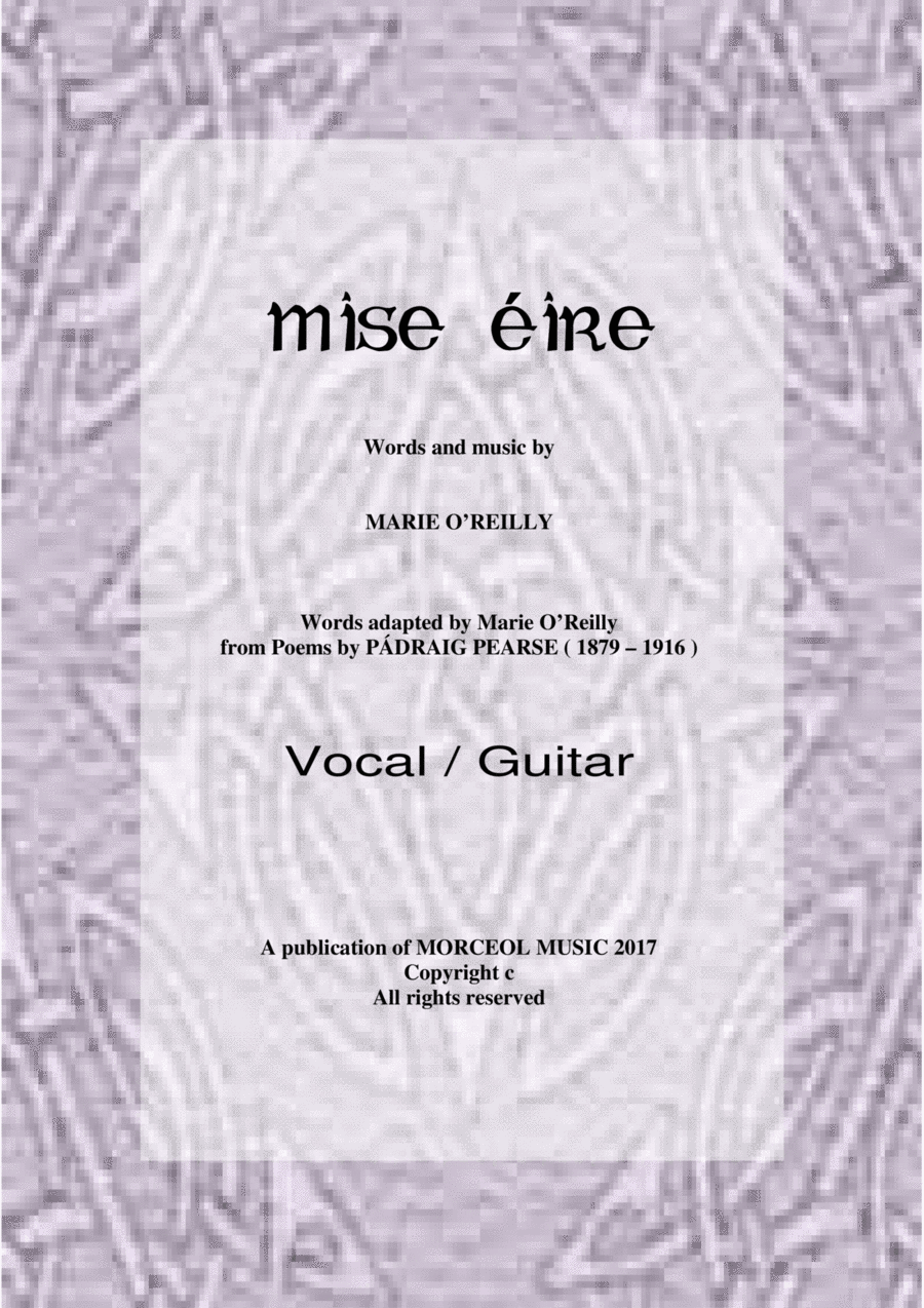 MISE ÉIRE for Voice and Guitar Guitar scores gallery preview page 1