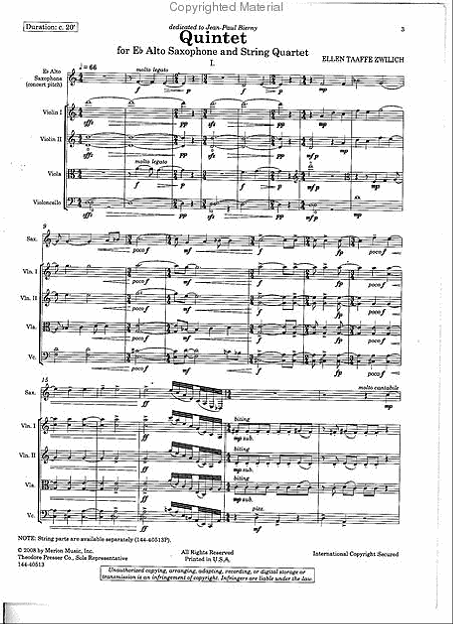 Quintet Chamber Music scores gallery preview page 2