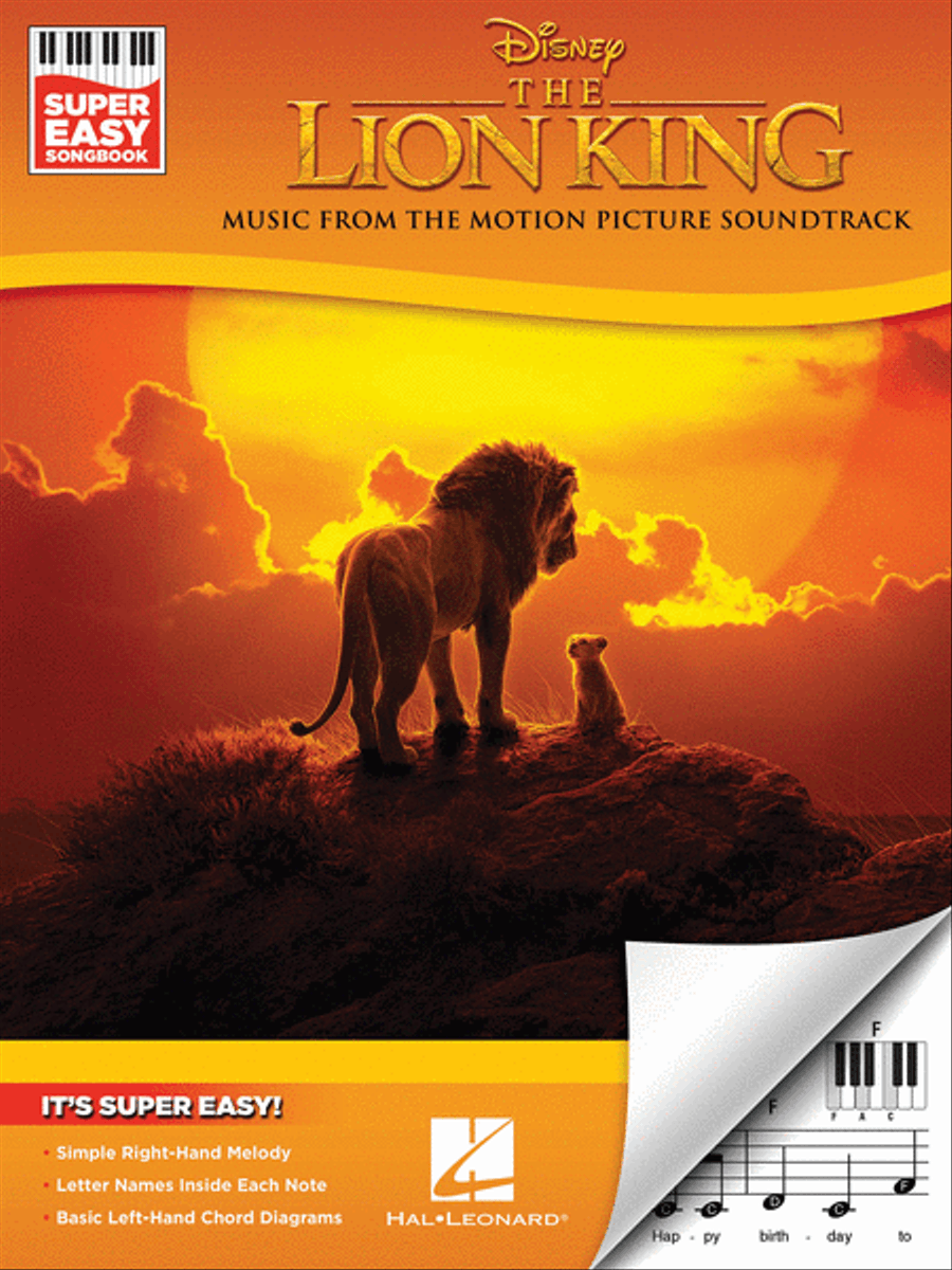 The Lion King – Super Easy Songbook Easy Piano scores gallery preview page 1