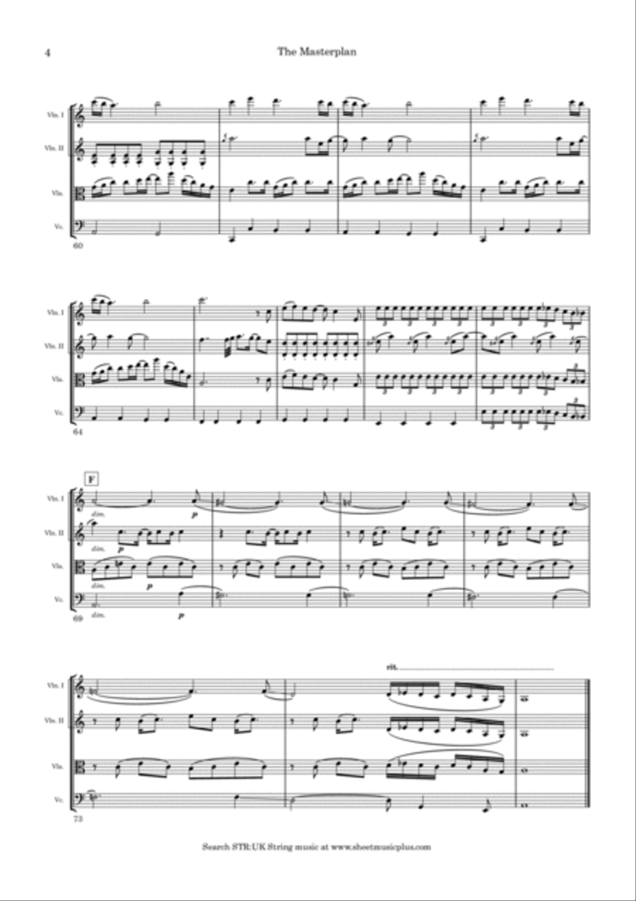 The Masterplan String Quartet scores gallery preview page 5