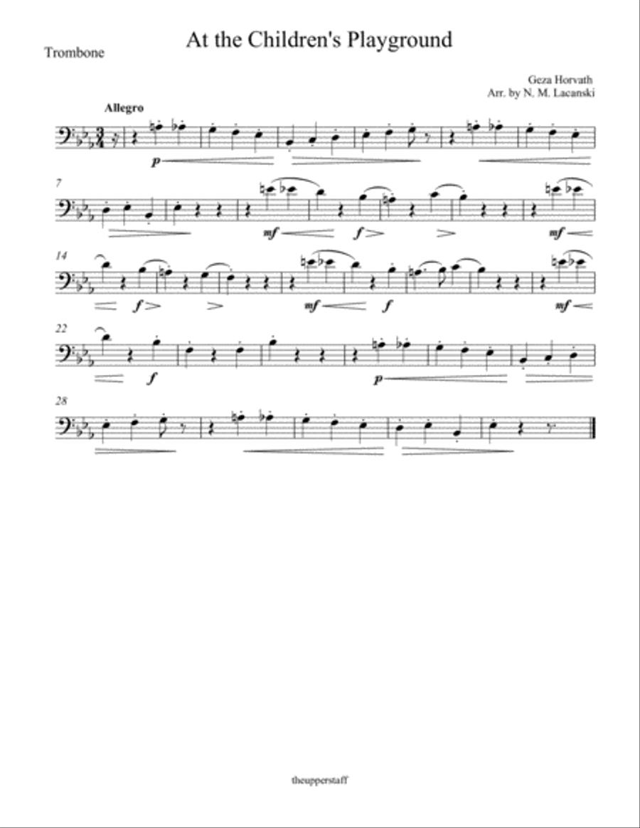 At the Children's Playground Brass Ensemble scores gallery preview page 3