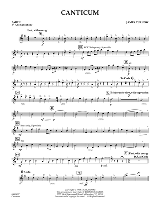 Canticum - Pt.2 - Eb Alto Saxophone