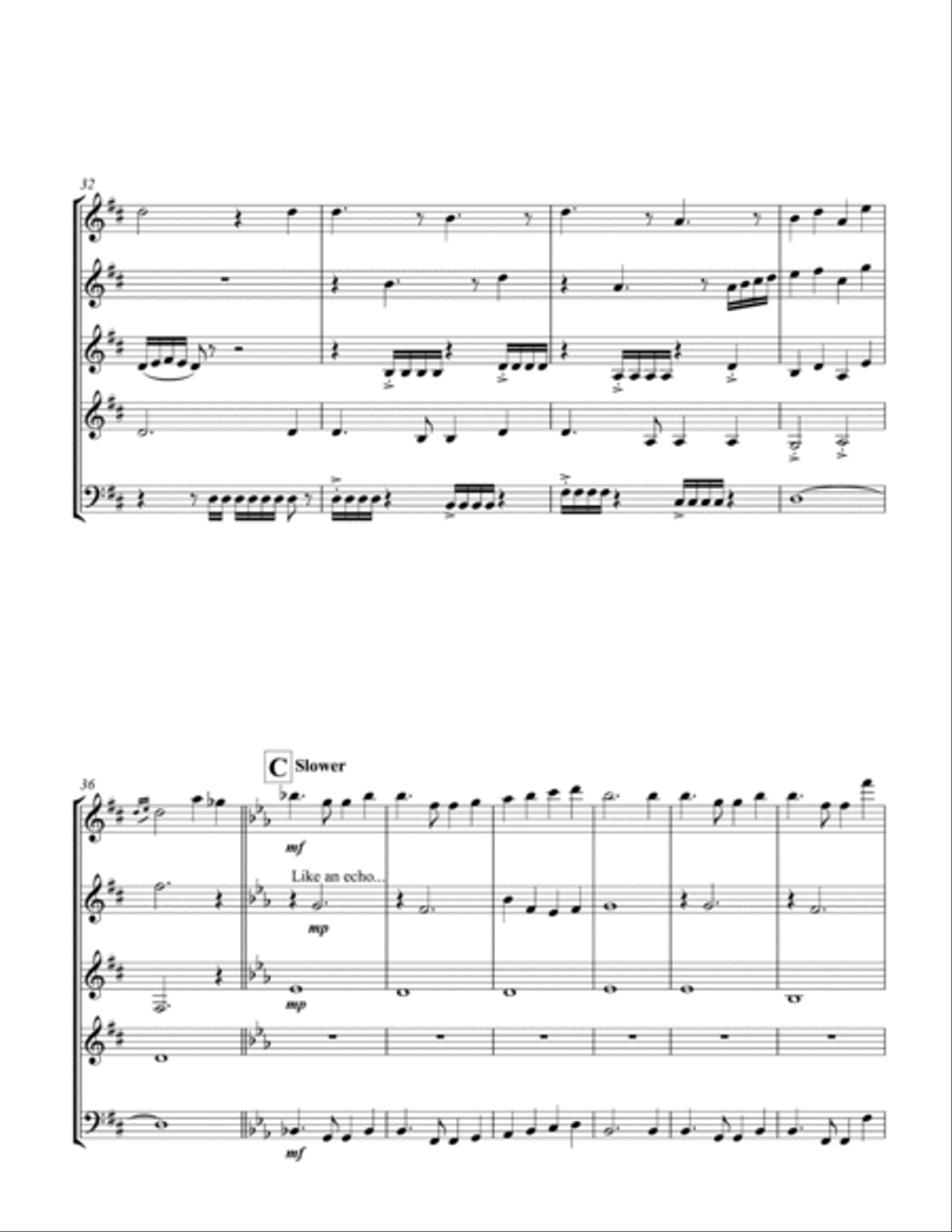 America the Beautiful America the Beautiful Woodwind Quintet scores gallery preview page 5