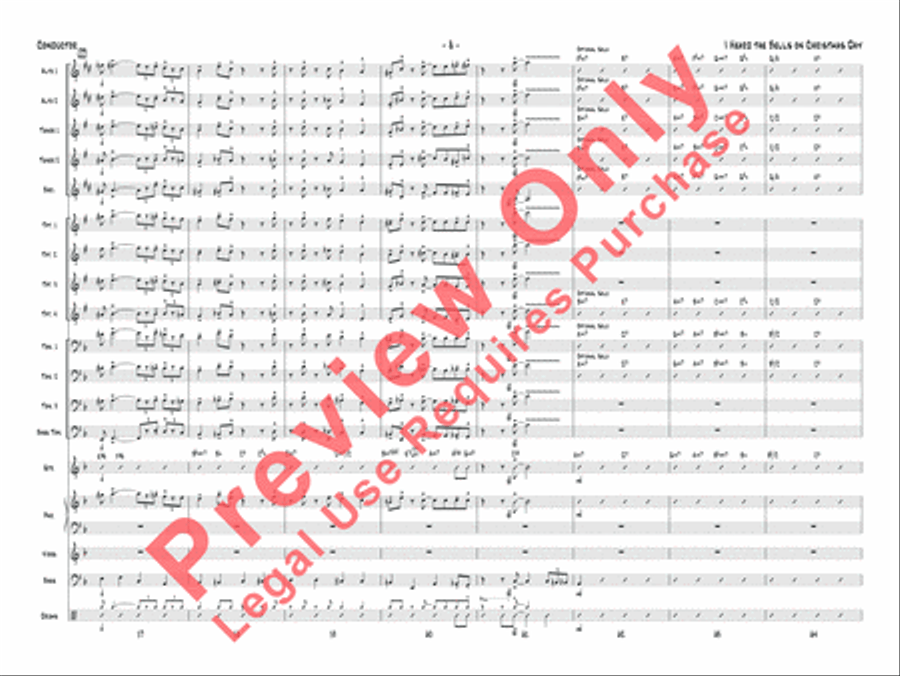 I Heard the Bells on Christmas Day Jazz Ensemble scores gallery preview page 9