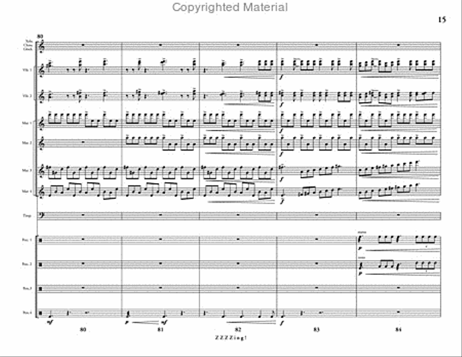 ZZZZing! Percussion Ensemble scores gallery preview page 16