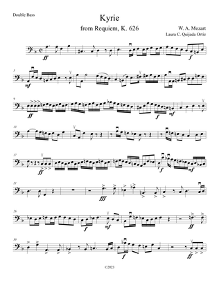 Kyrie, from Mozart's Requiem. For string orchestra. Score & parts.