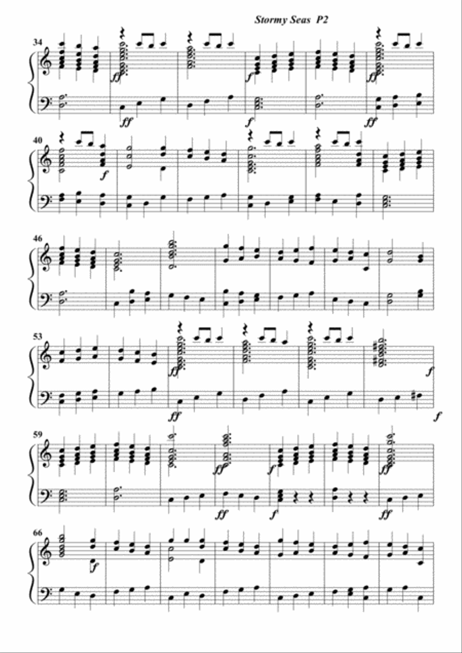 Stormy Seas Handbell Choir scores gallery preview page 2